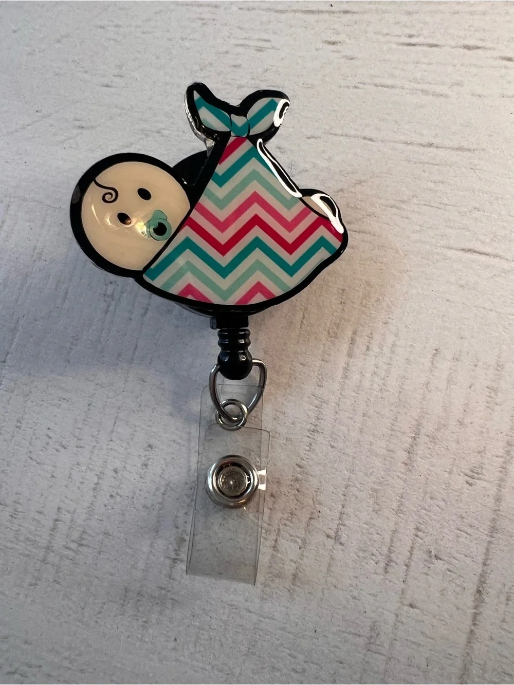 Baby Swaddle Chevron Badge Reel